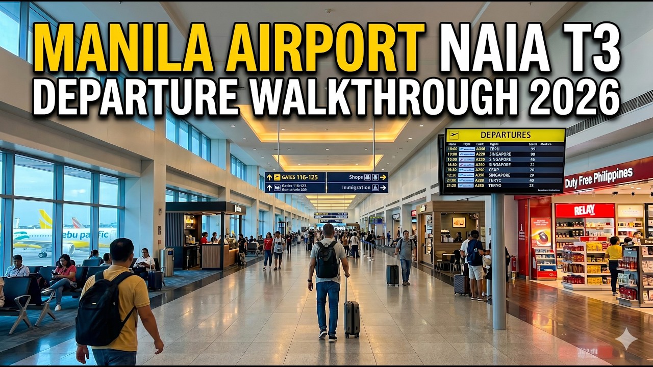 Manila Airport Terminal 3 walkthrough video thumbnail